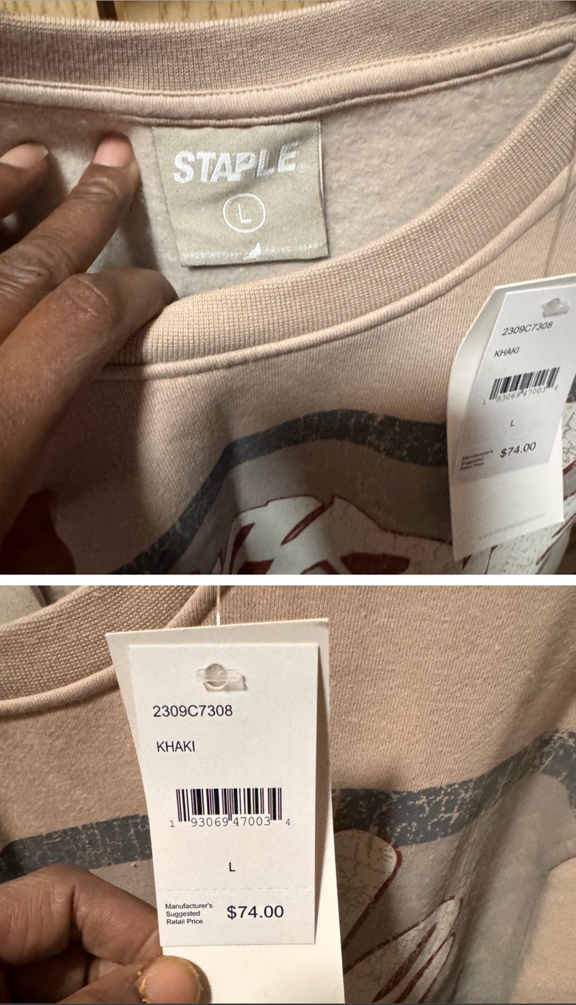 Staple Pigeon 5-Star Service Sweatshirt Size Large - photo 3