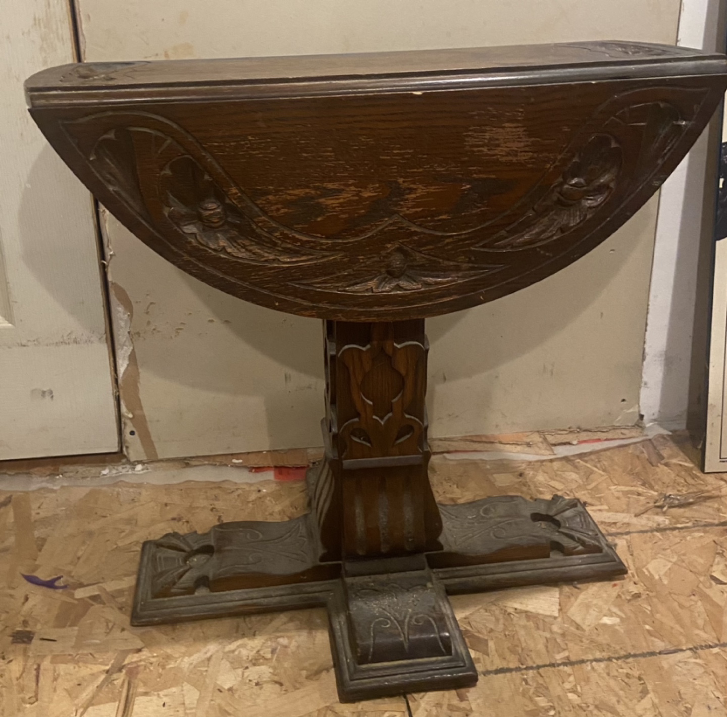 Antique Carved Oak Table