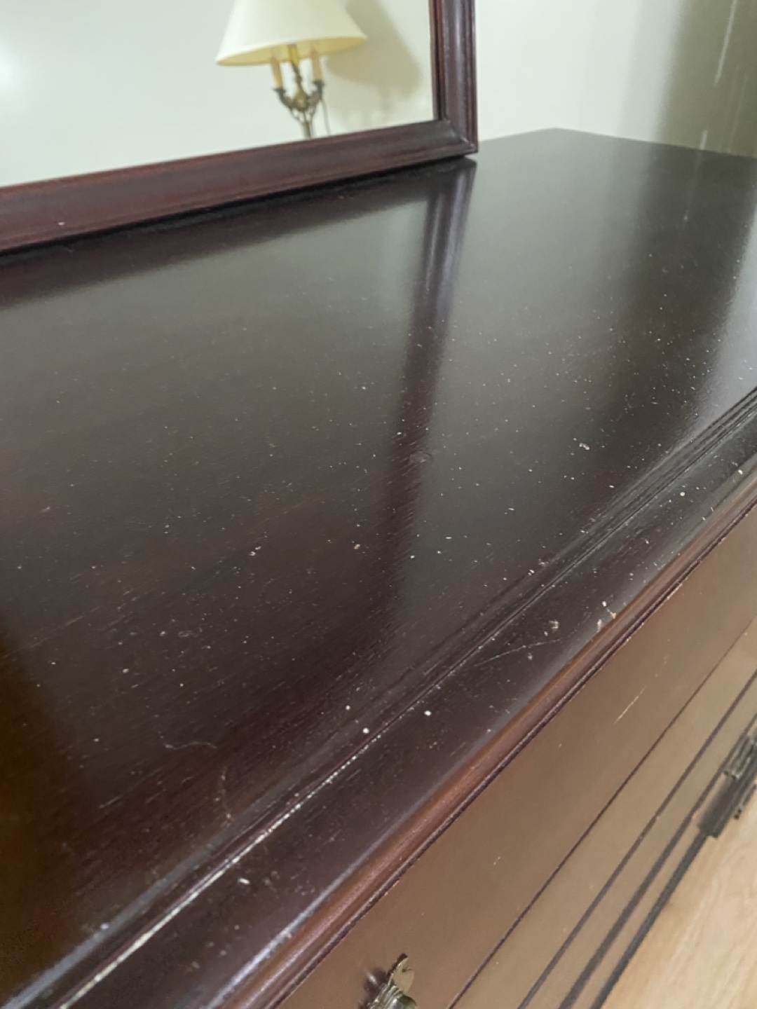 Antique Mahogany Dresser with Mirror - photo 3