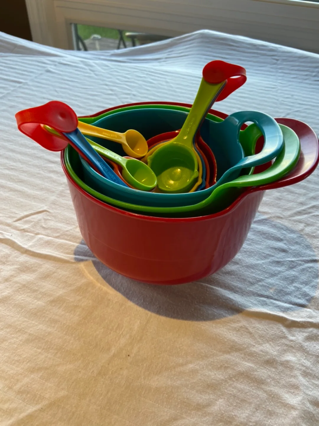 Mixing bowls and measuring cups thumbnail