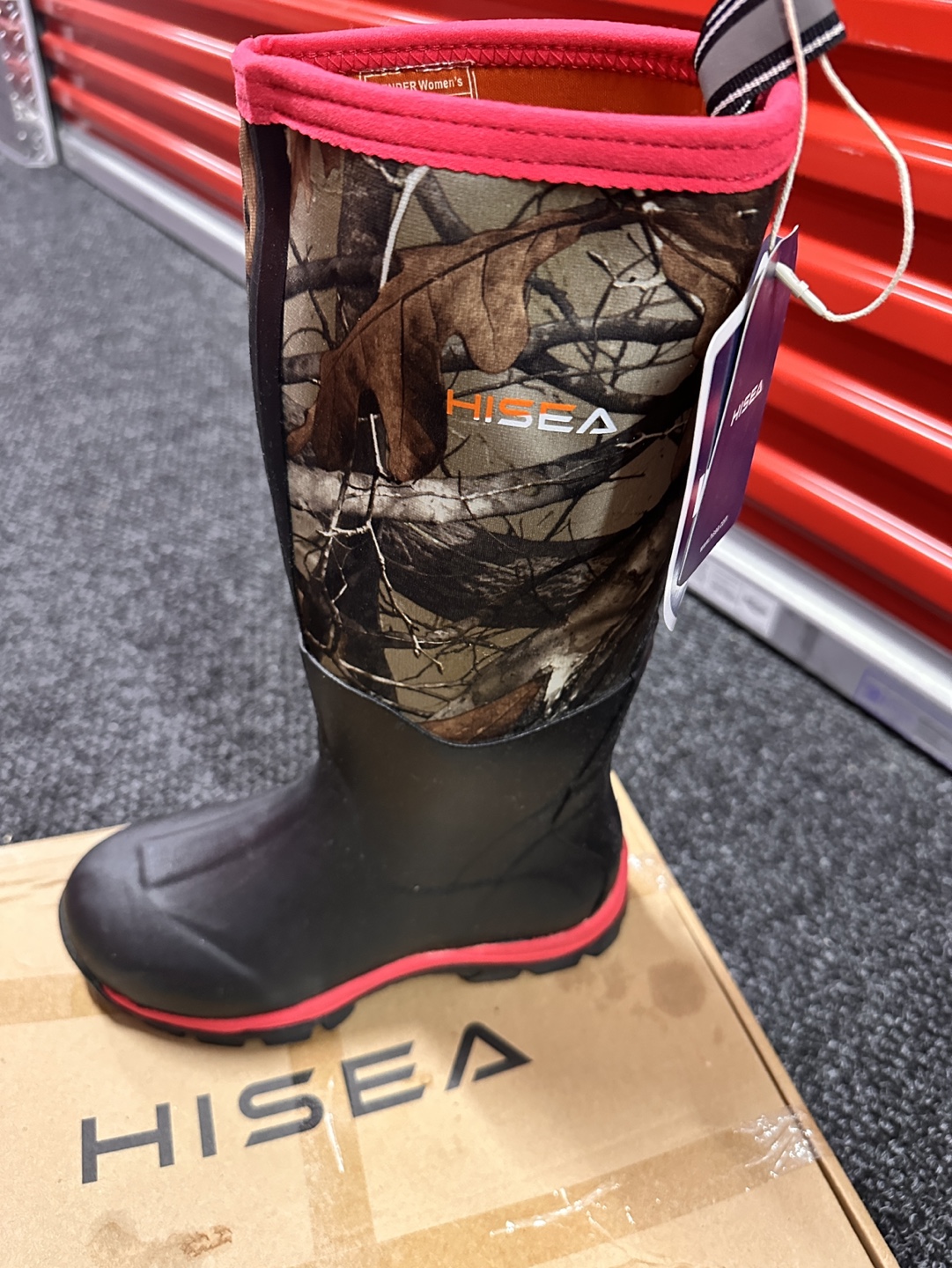 HISEA Women's Camo Rubber Boots