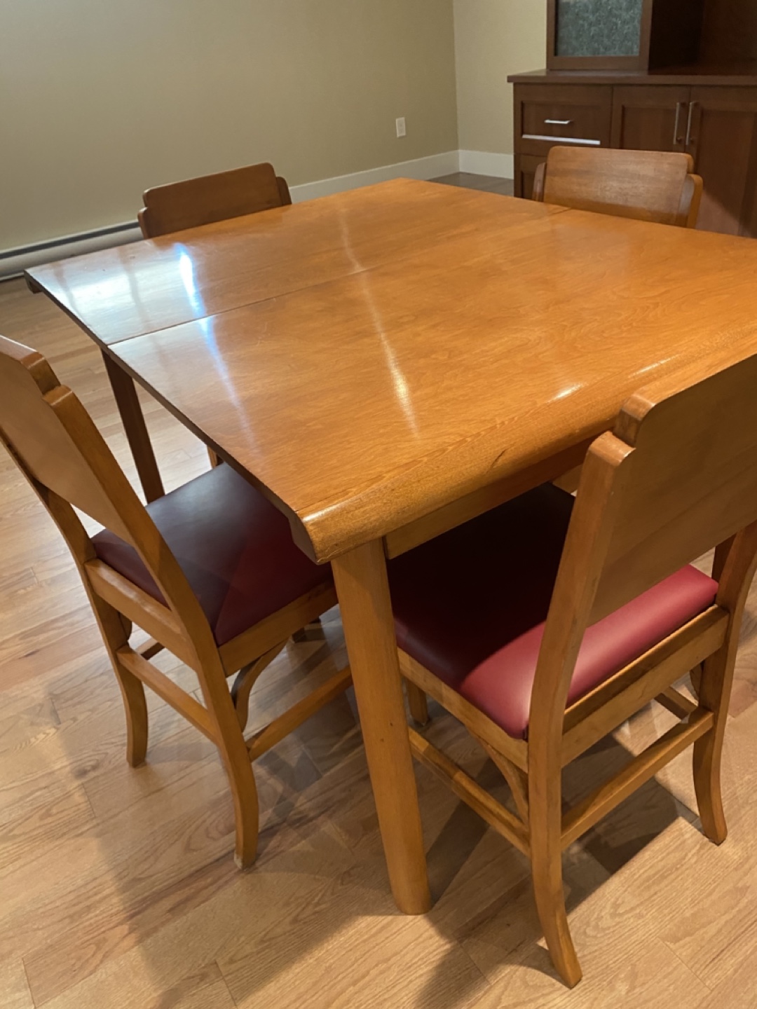 Vintage Wooden Table & Chairs