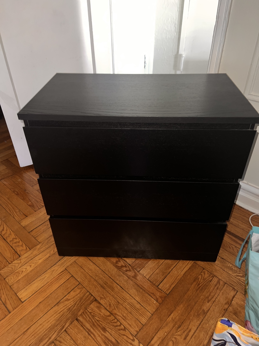 Black 3-Drawer Dresser
