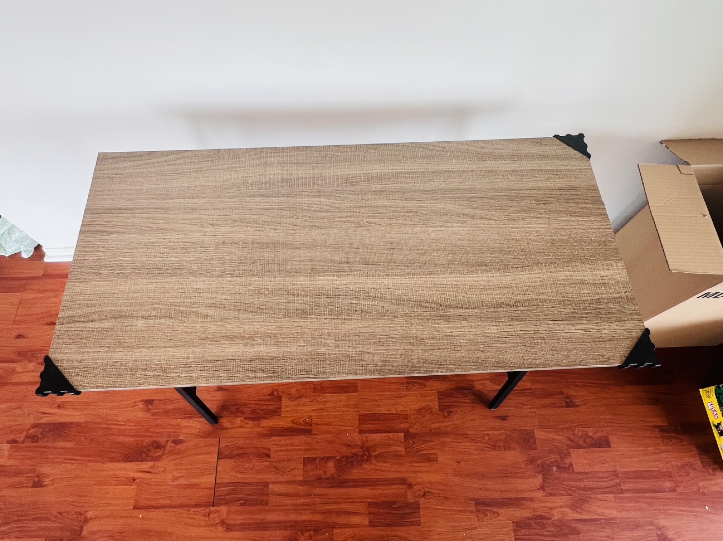 Small Desk with Black Metal Legs - photo 2