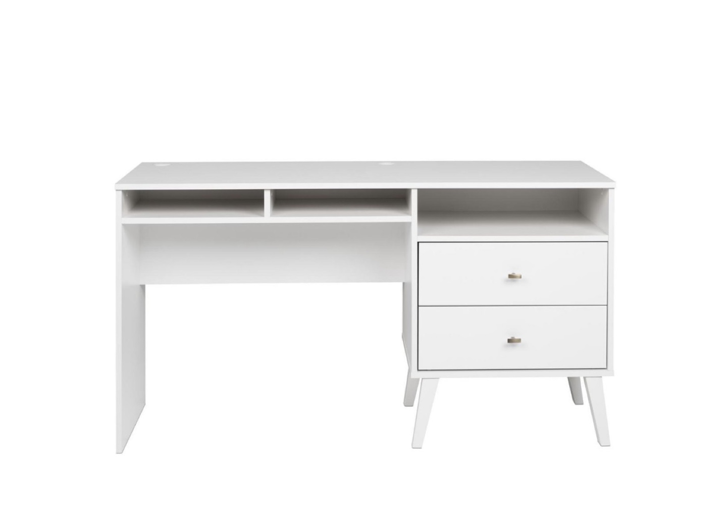 White Desk with Two Drawers