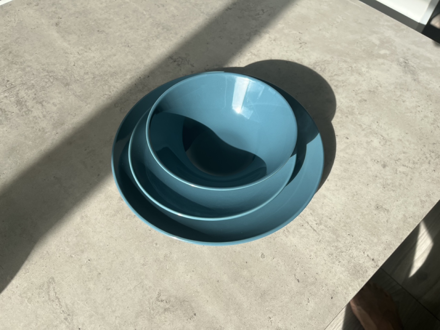 Blue Ceramic Bowl and Plates- IKEA