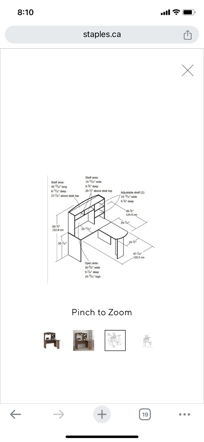 L-Shaped Computer Desk with Hutch - photo 5