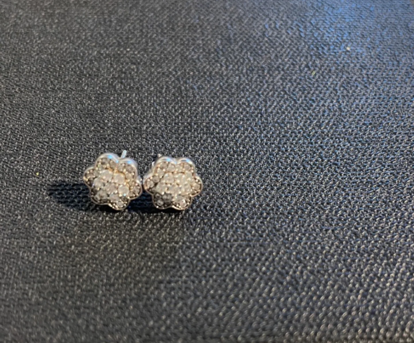 Silver Flower Stud Earrings thumbnail