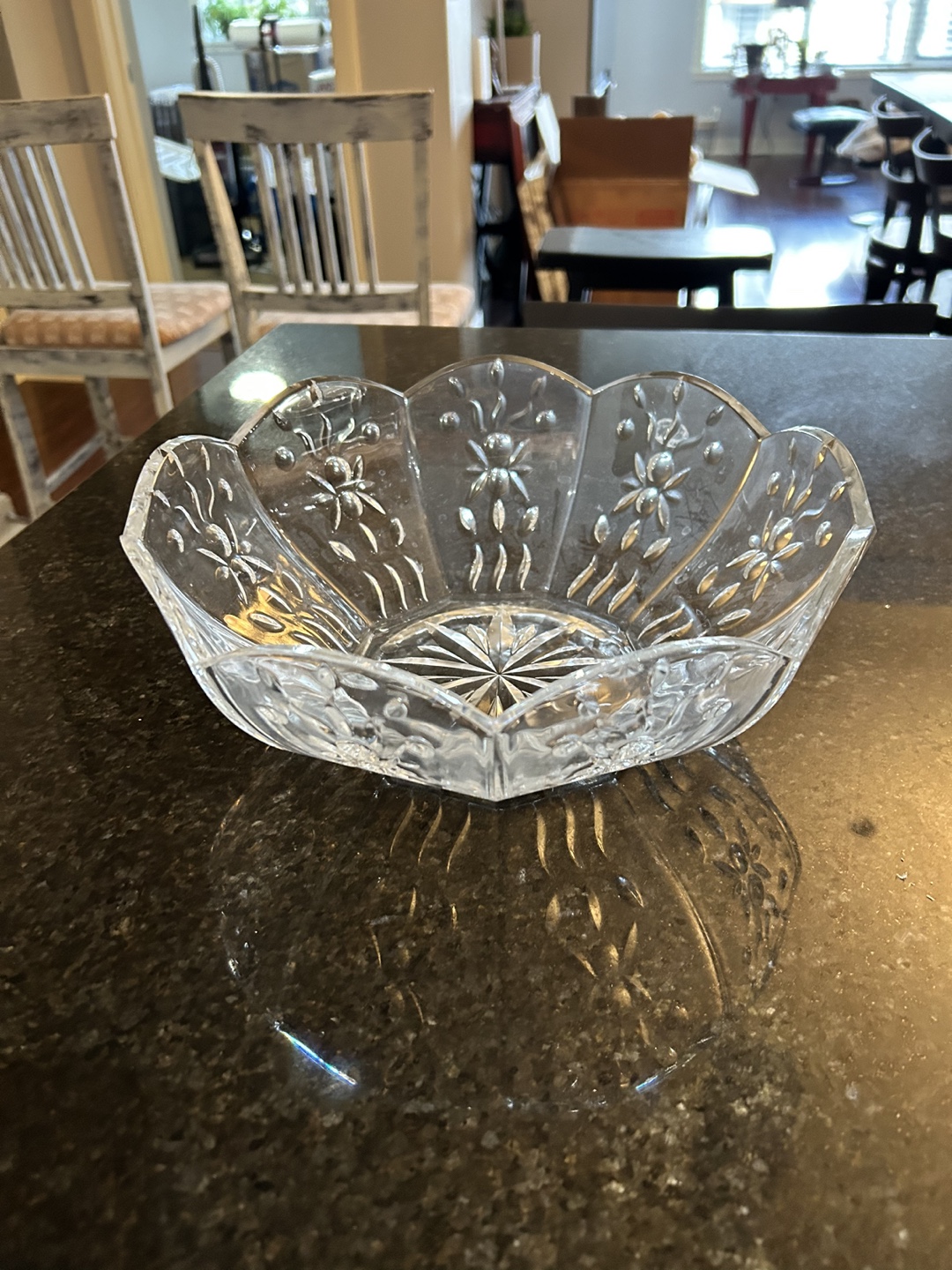 Vintage Crystal Serving Set