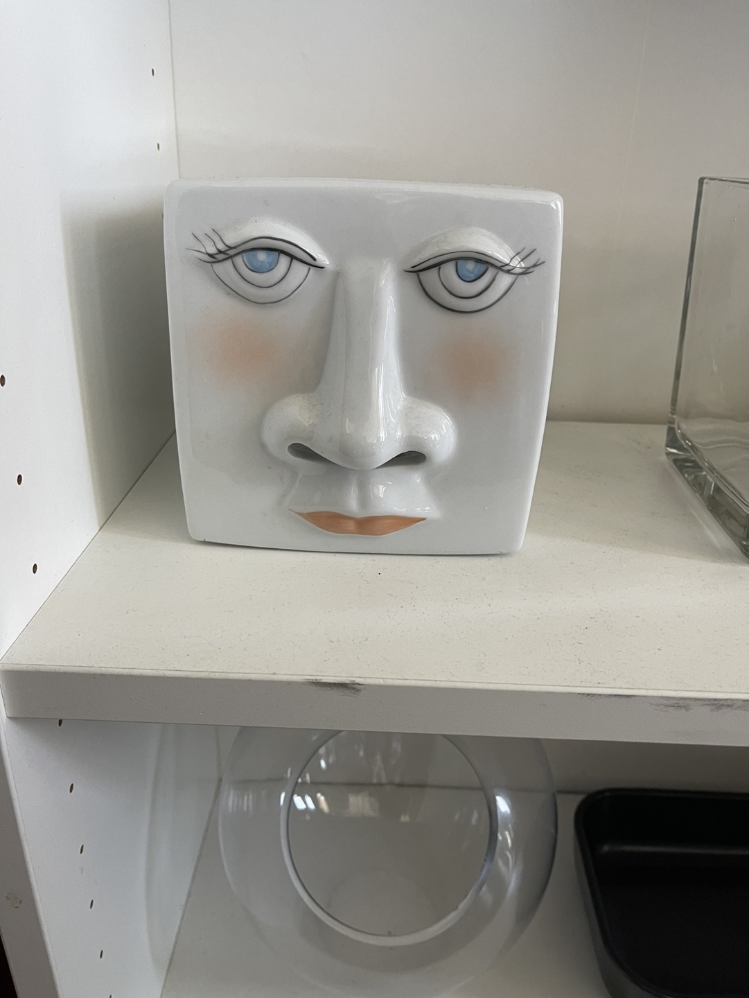 Ceramic Face Tissue Box Holder