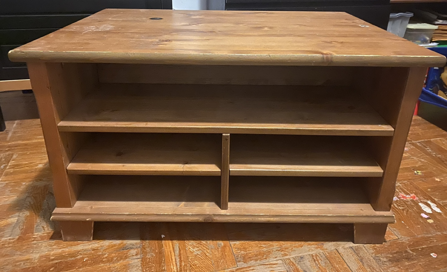 Wooden table with Drawers and Shelves - photo 2