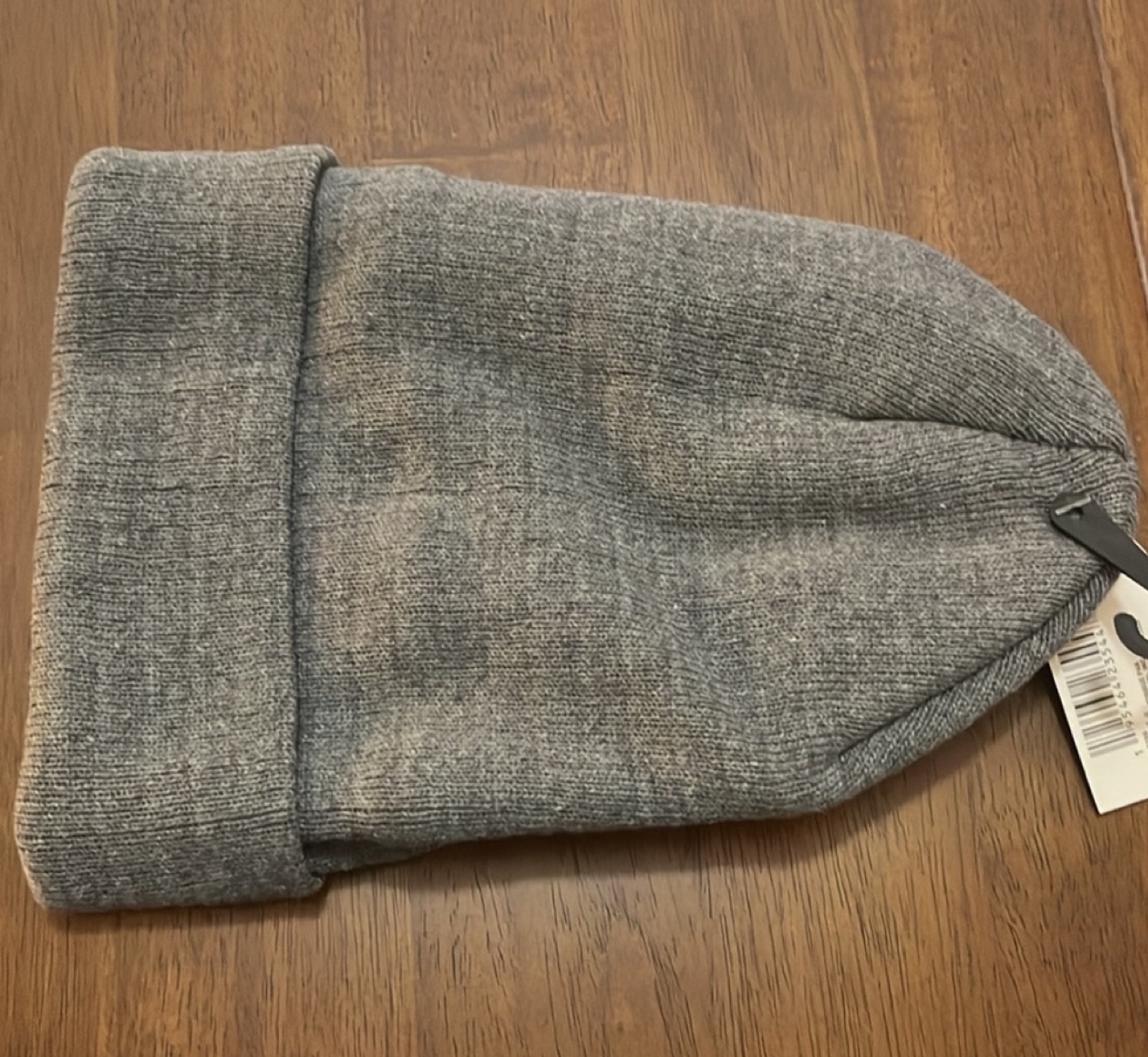 Gray Lined Beanie Hat - photo 3