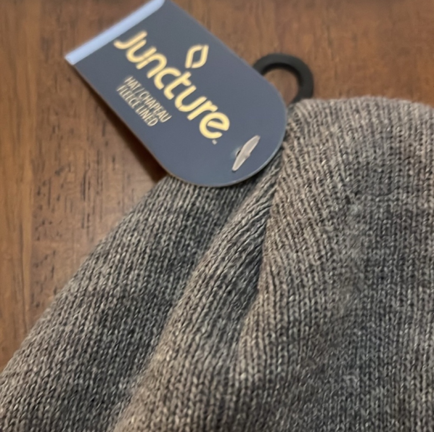 Gray Lined Beanie Hat - photo 2