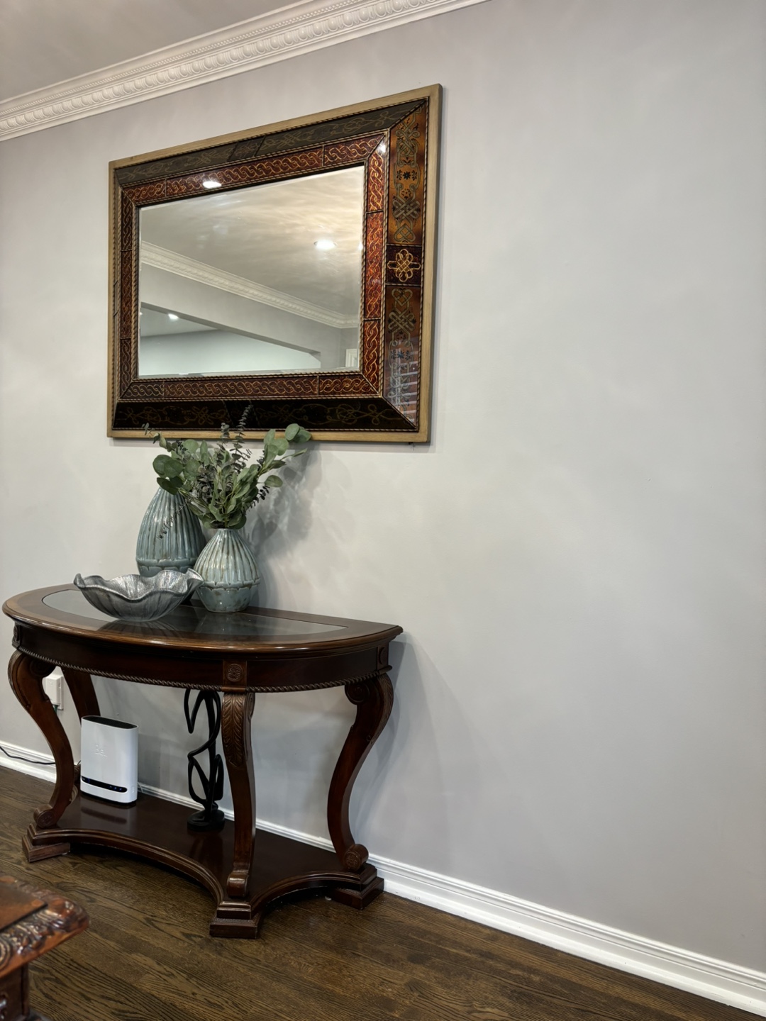 Entrance table and mirror - photo 2