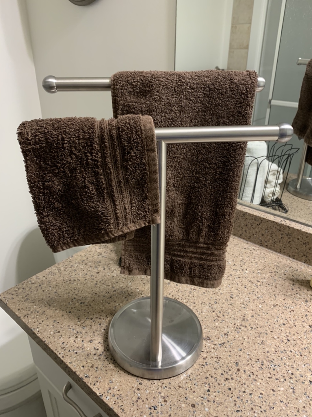 Countertop Hand Towel Holder Stand - 16.7”