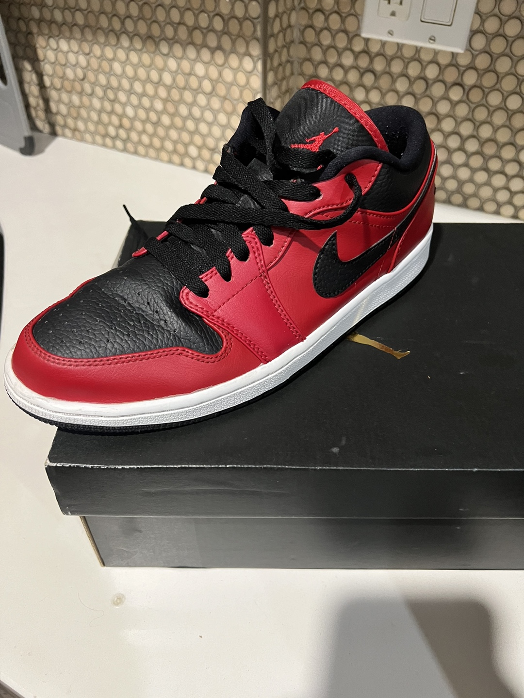 Air Jordan 1 Low Red Black