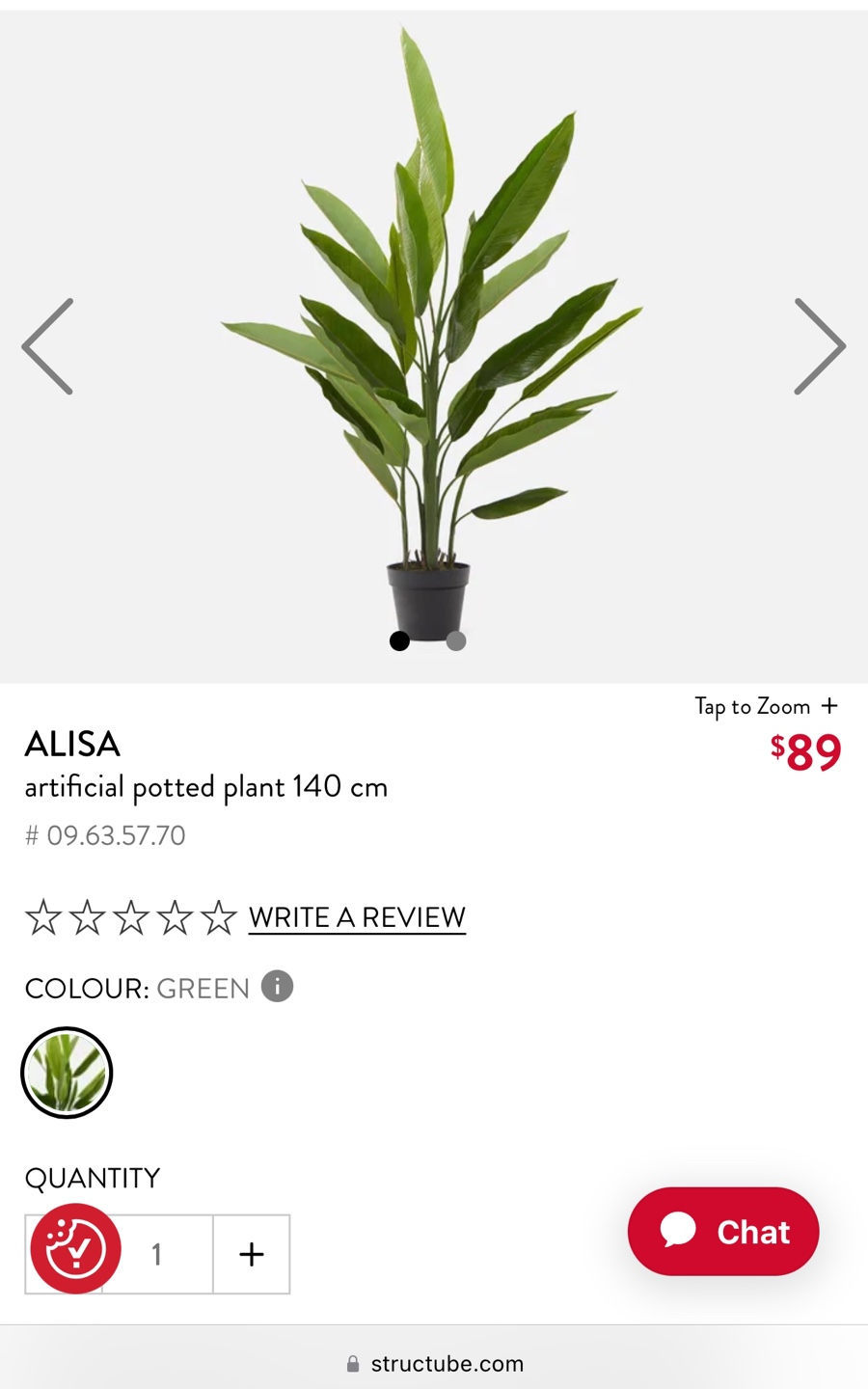 Structube Alisa - Artificial potted plant 140 cm - photo 4