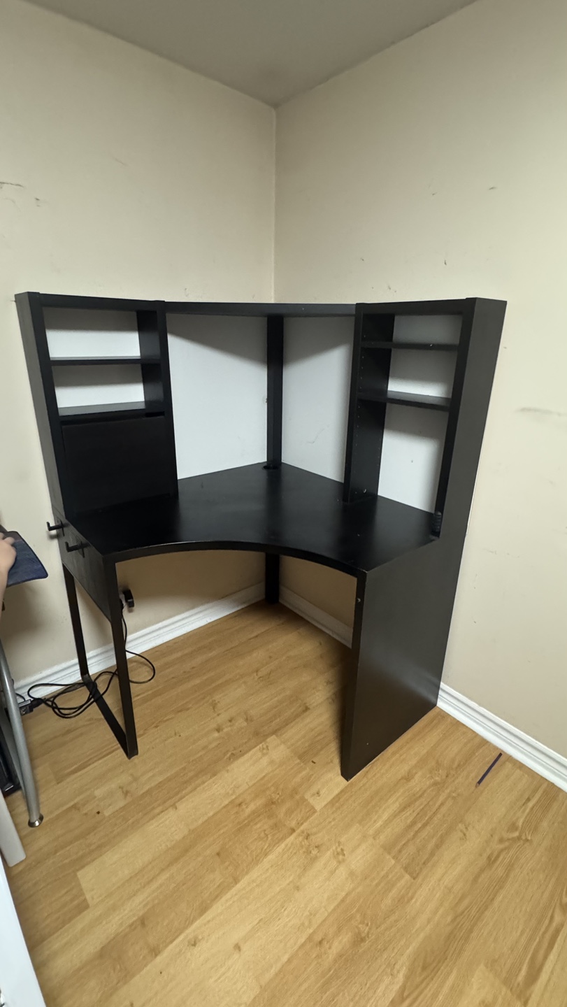IKEA Corner Desk with Shelves - photo 3