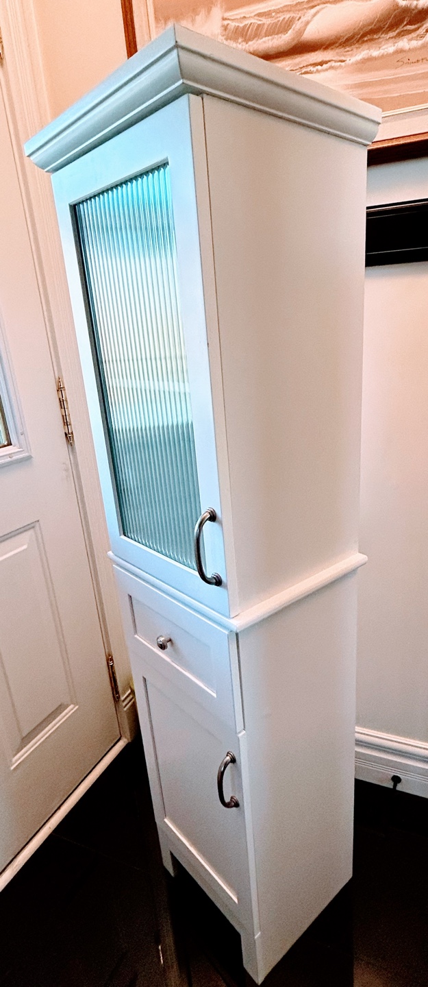 White Cabinet with Glass Door - photo 3