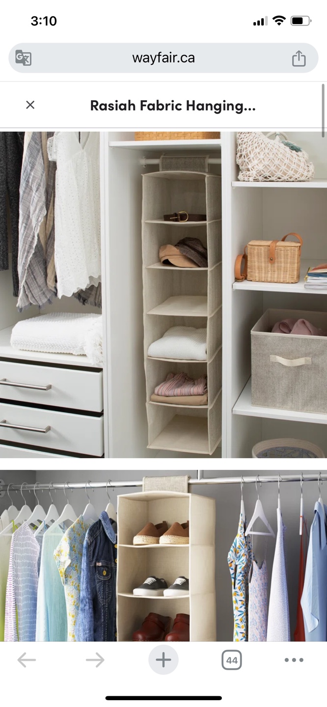 Wayfair Hanging Closet Organizer - photo 3