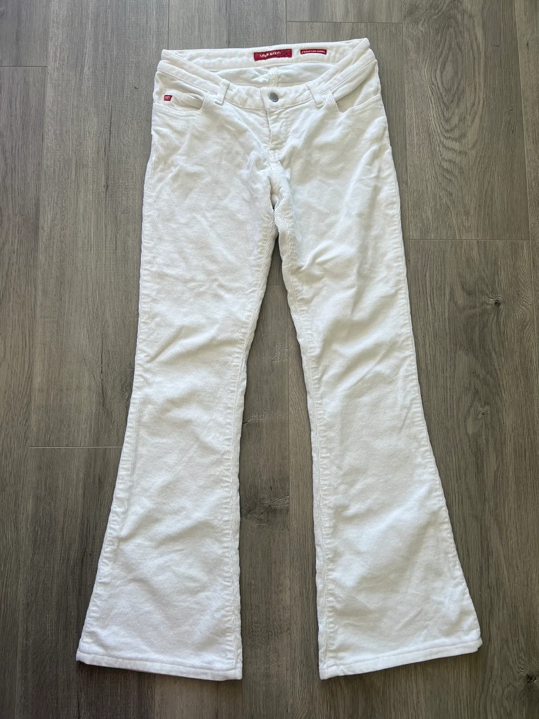 Miss Sixty White Corduroy Flare Jeans image indicator(2)