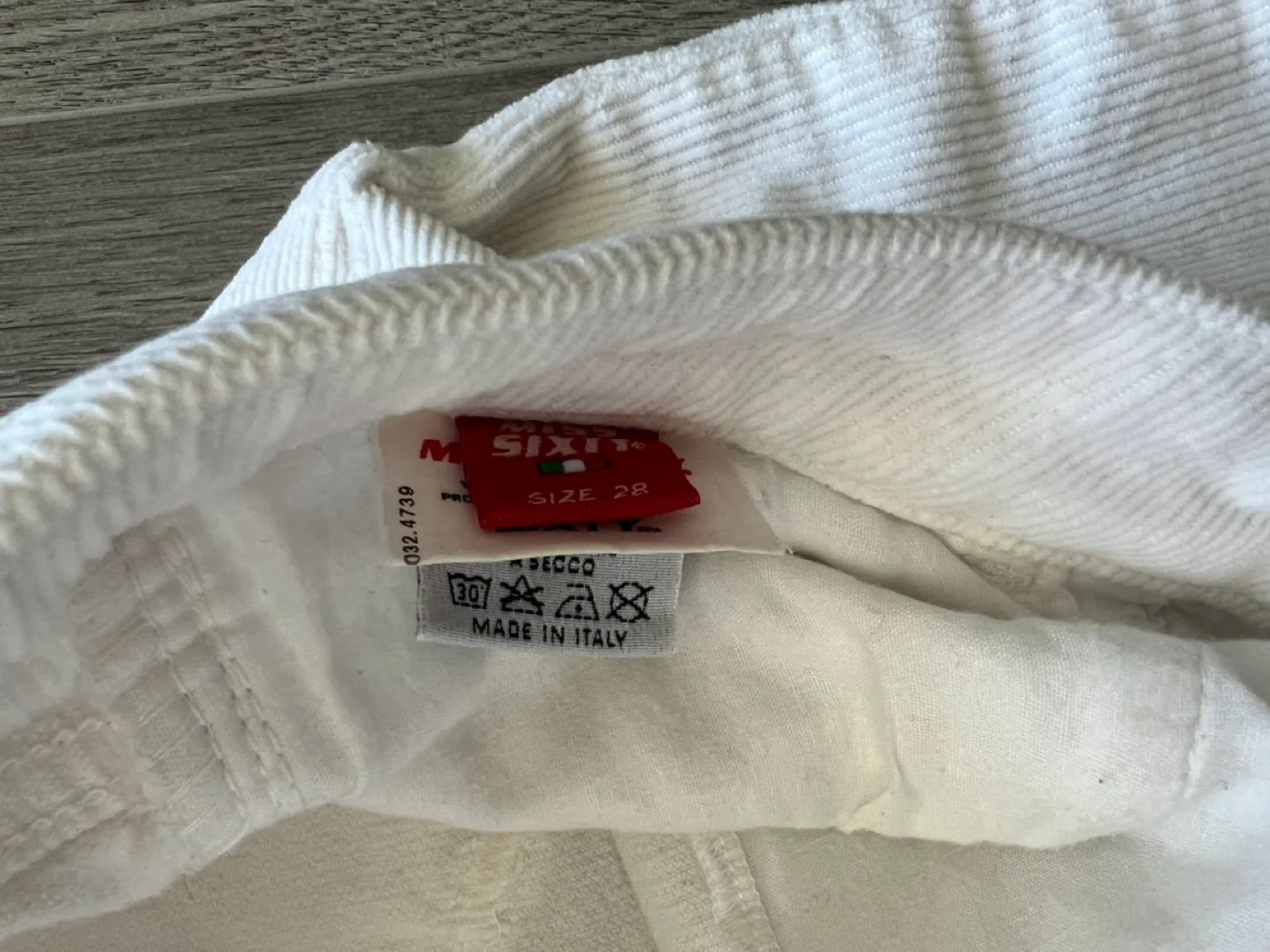 Miss Sixty White Corduroy Flare Jeans image indicator(7)