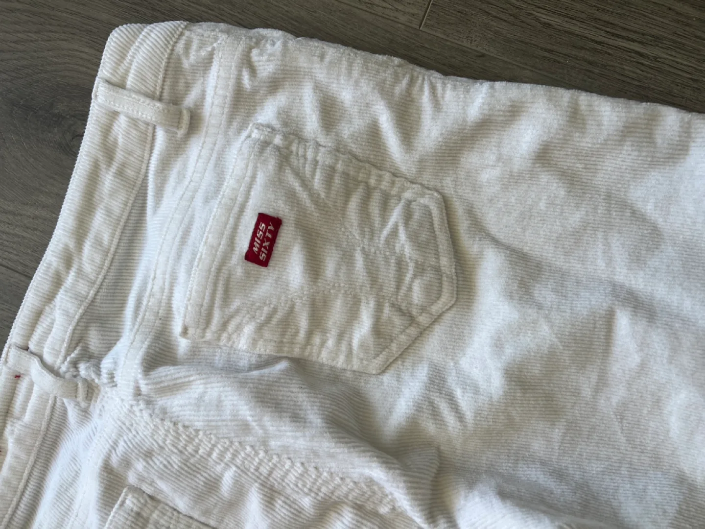 Miss Sixty White Corduroy Flare Jeans image indicator(10)