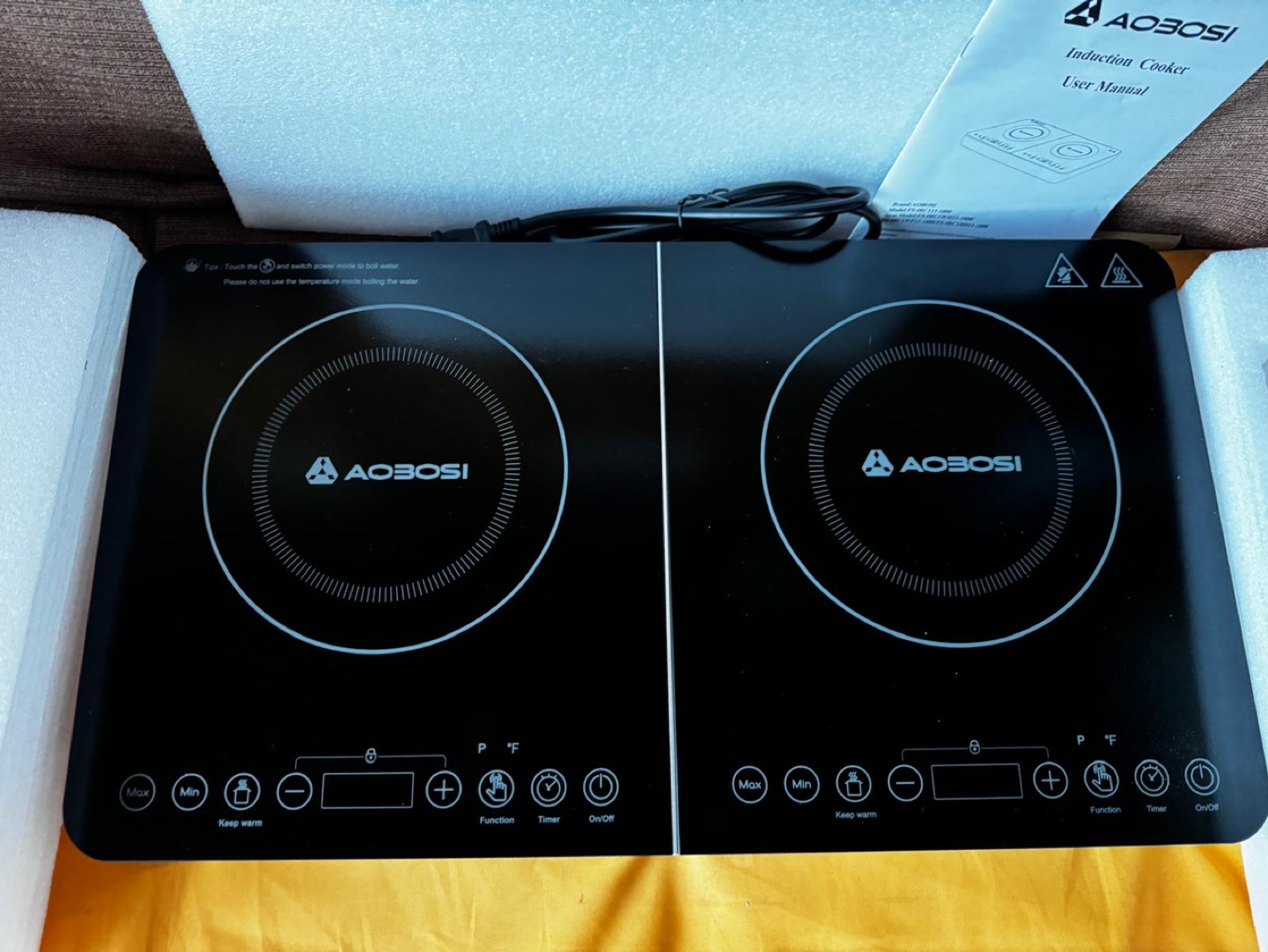 AOBOSI Double Induction Cooktop - photo 2