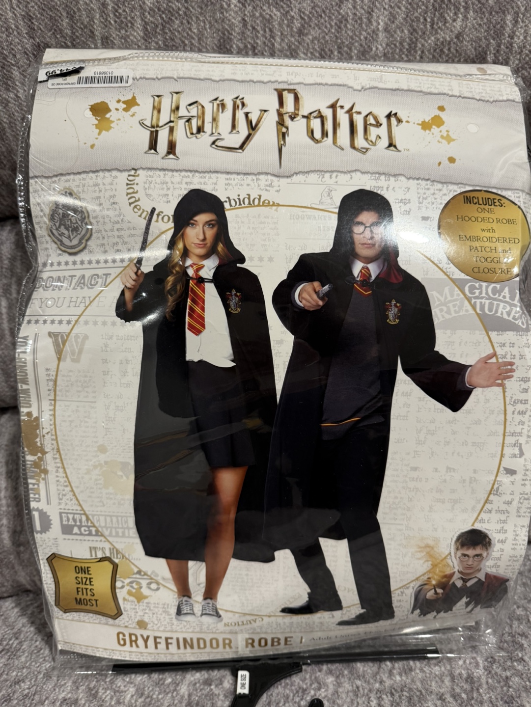 Harry Potter Gryffindor Robe & Hogwarts Uniform Dress Costume - photo 2