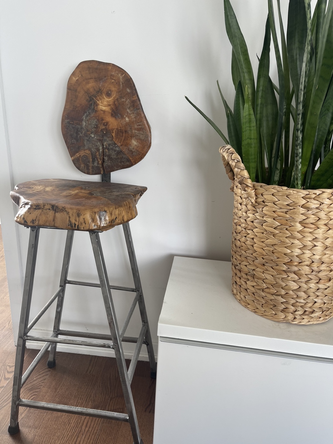 Live Edge Wood Bar Stool - photo 2