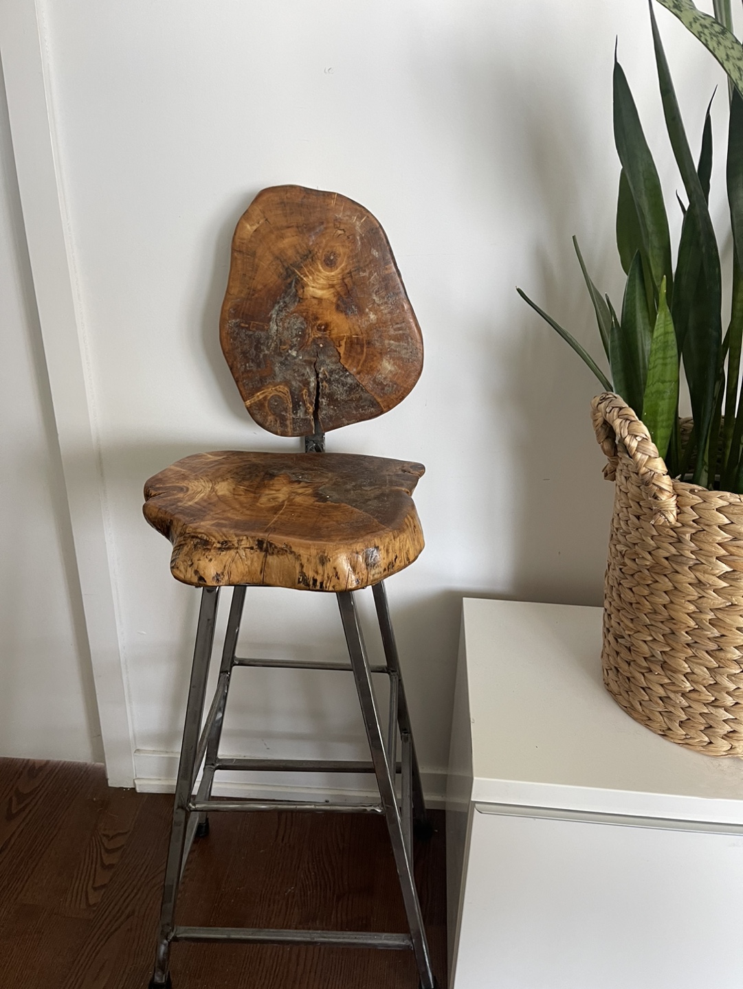 Live Edge Wood Bar Stool - photo 3