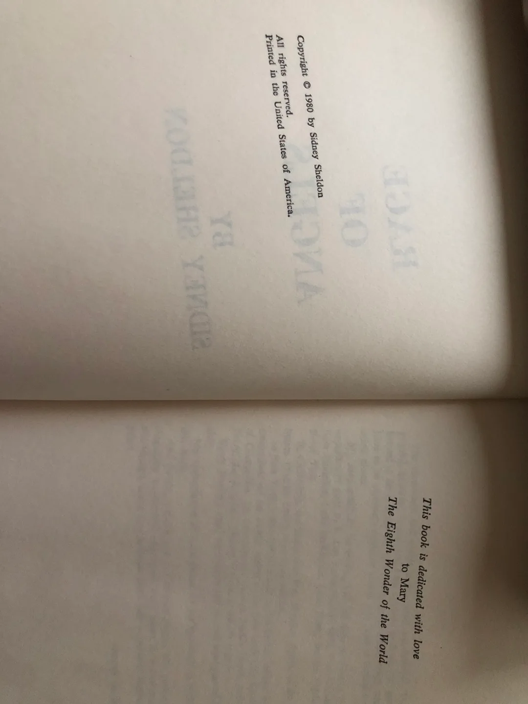 Hardcover Sidney Sheldon -Rage of Angels image indicator(4)