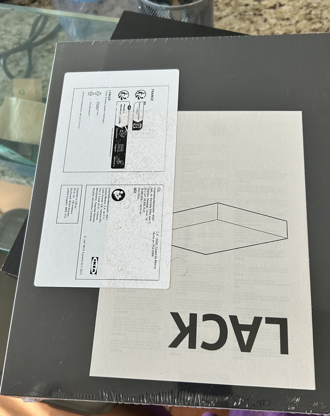 Set of 2, IKEA LACK wall shelf