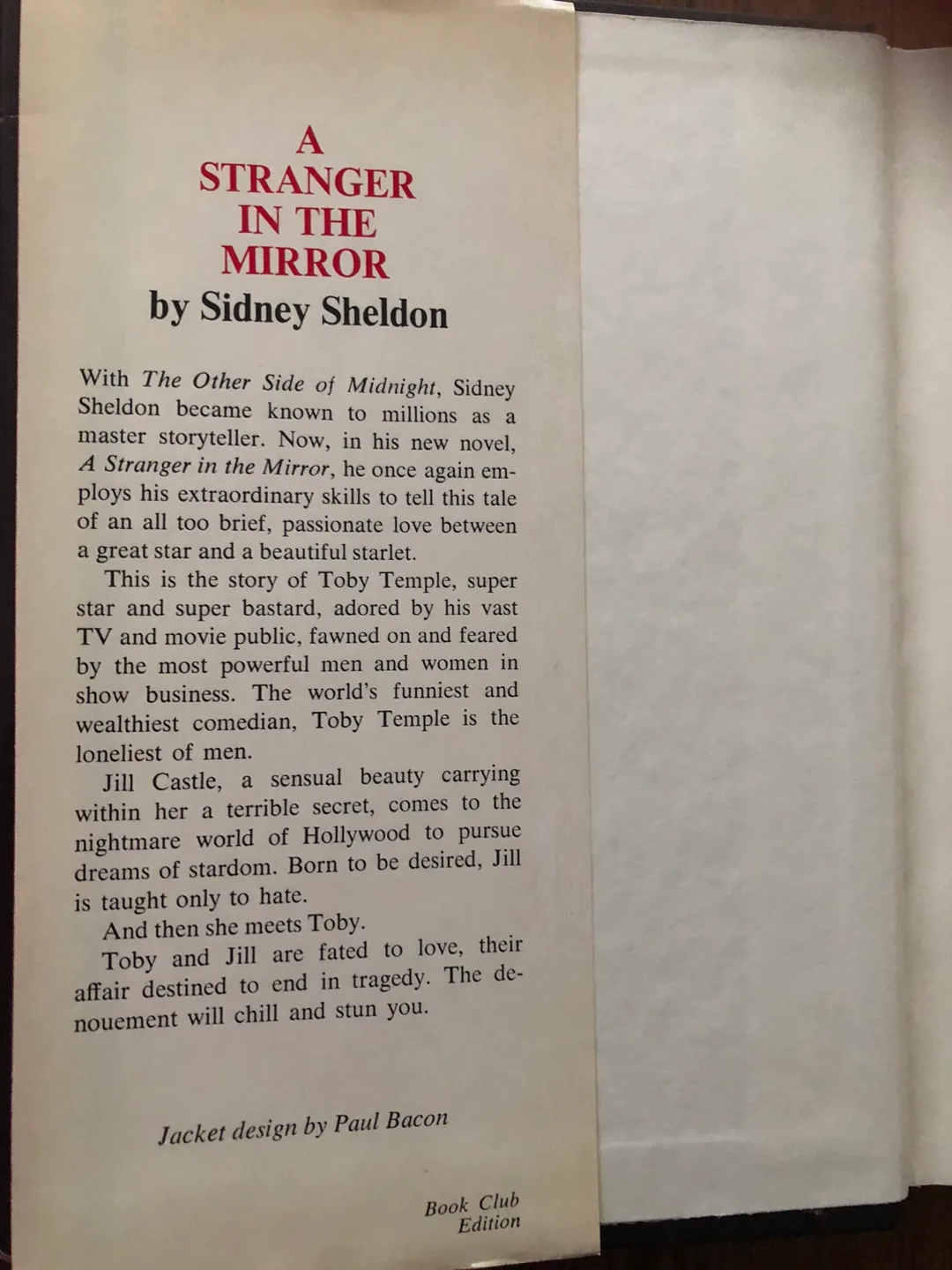 A Stranger in the Mirror by Sidney Sheldon - Book Club Edition image indicator(2)