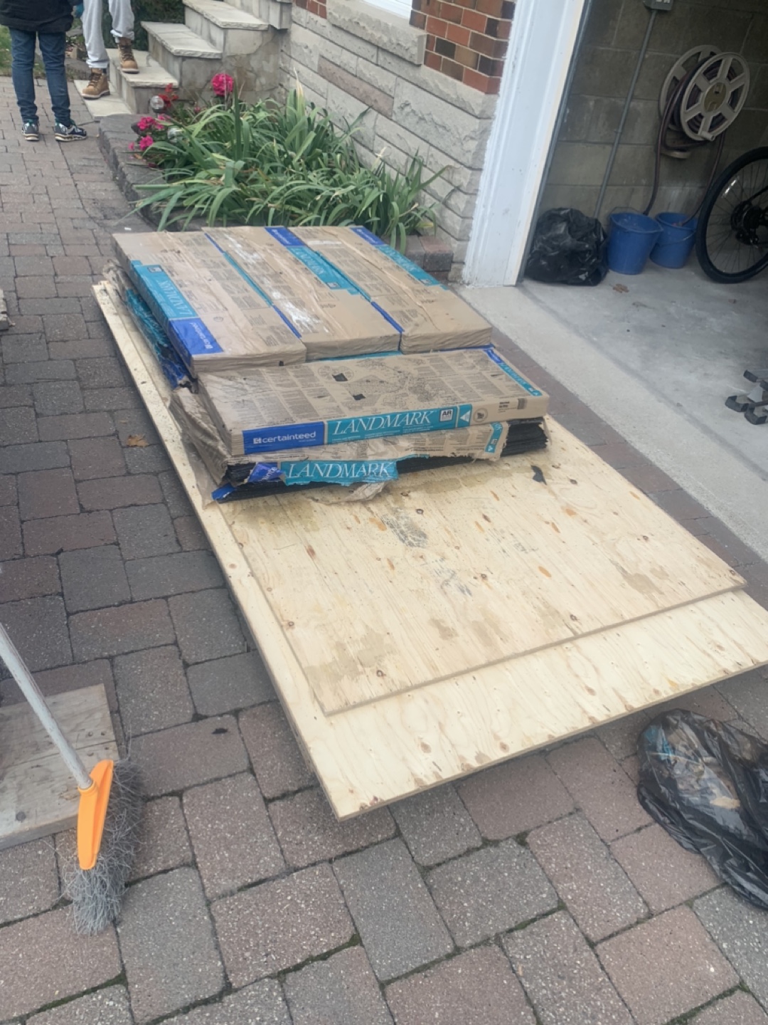 Shingles and plywood