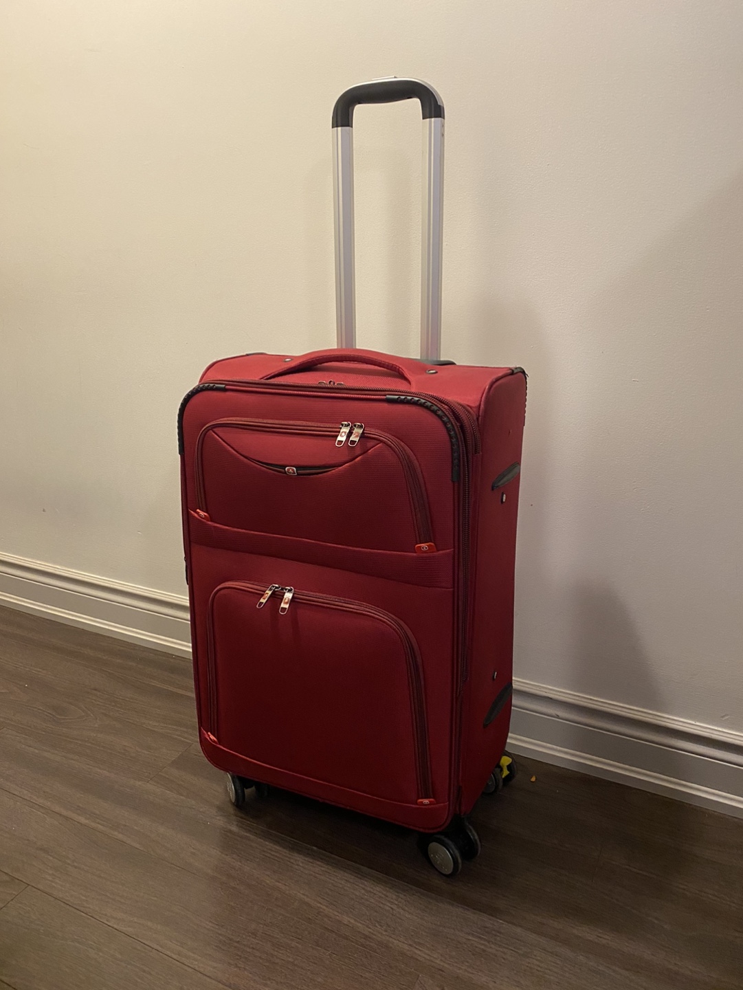 Red Carry-On Luggage Suitcase