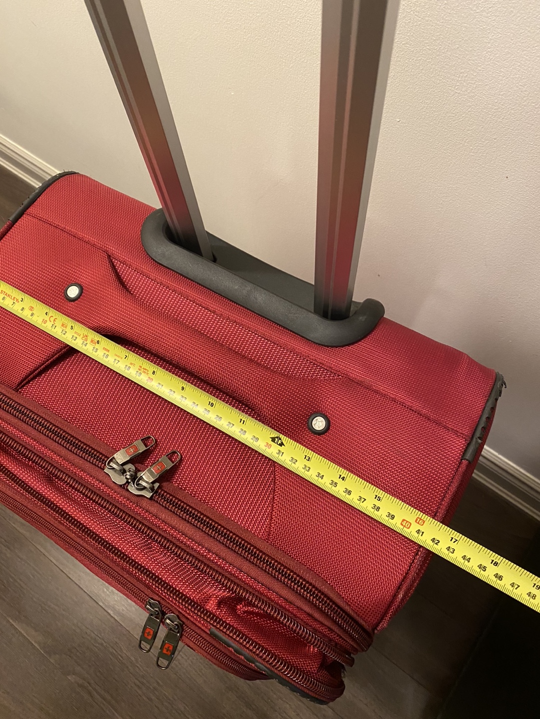 Red Carry-On Luggage Suitcase - photo 5