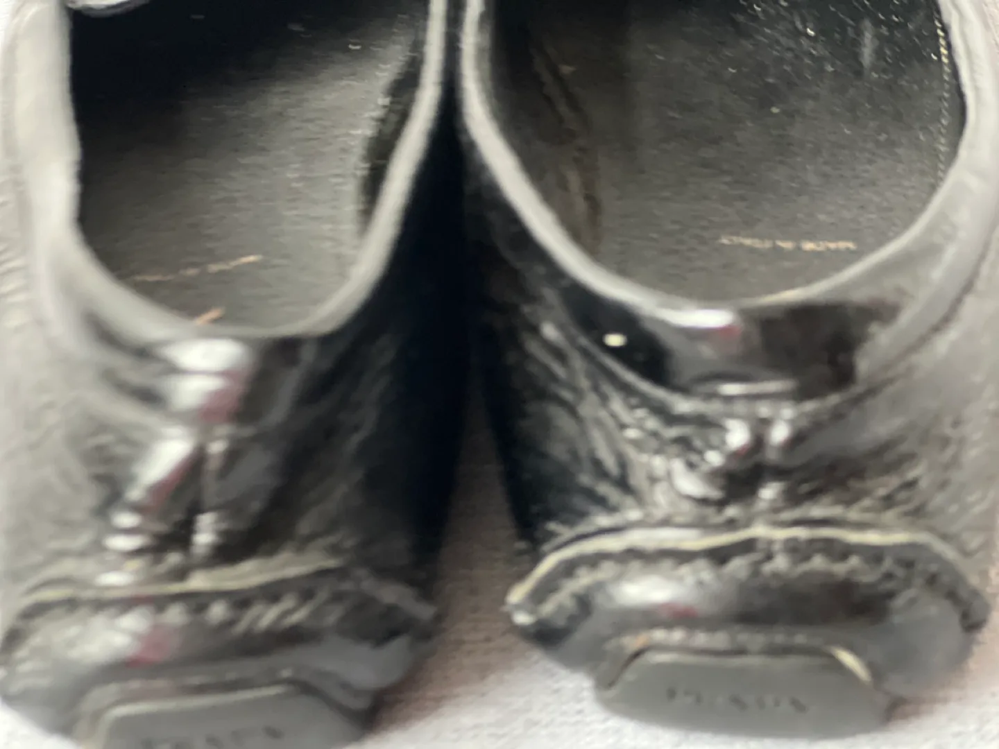 Prada Black Leather Loafers image indicator(2)