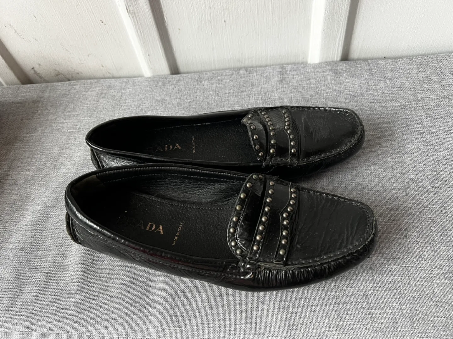 Prada Black Leather Loafers image indicator(3)