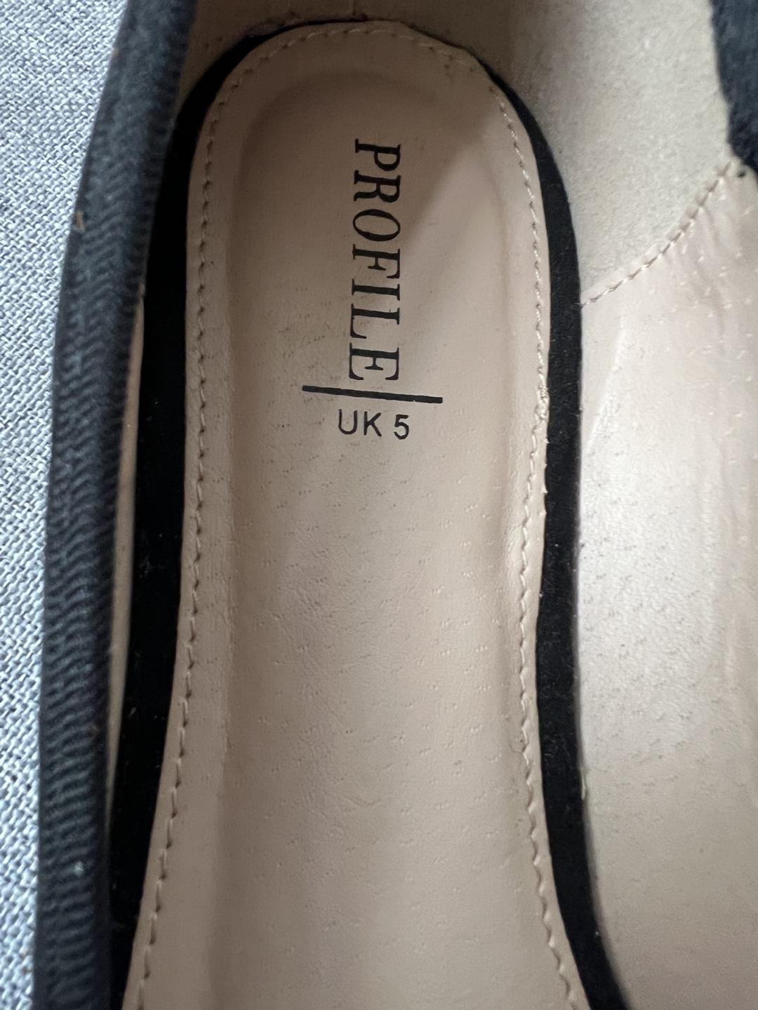 Black Suede Bow Flats Size 5