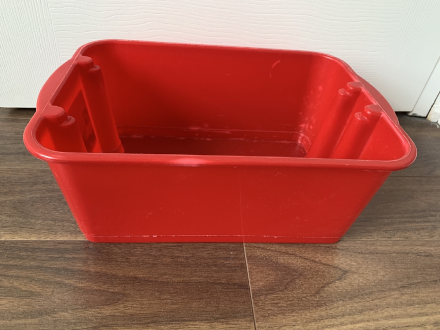 Red Storage Bin and Desk Organizer