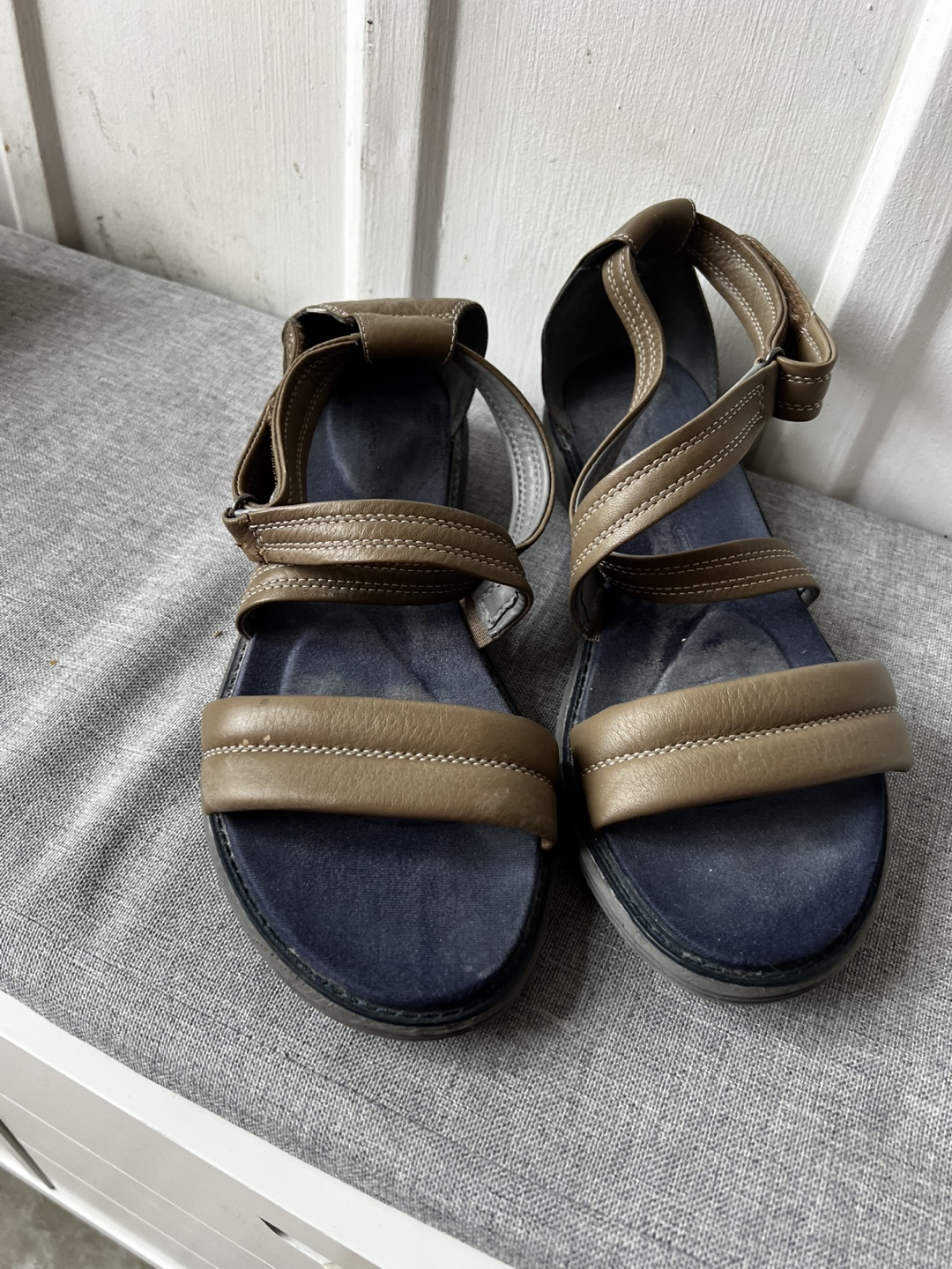 Rockport Brown Leather Sandals