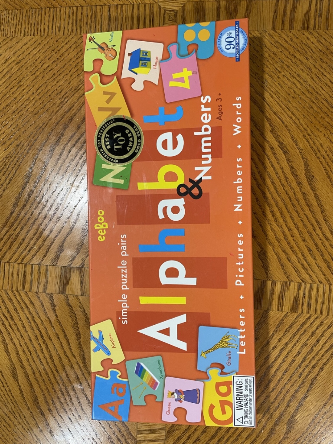#freecycle  eeboo Alphabet & Numbers Puzzle - photo 2