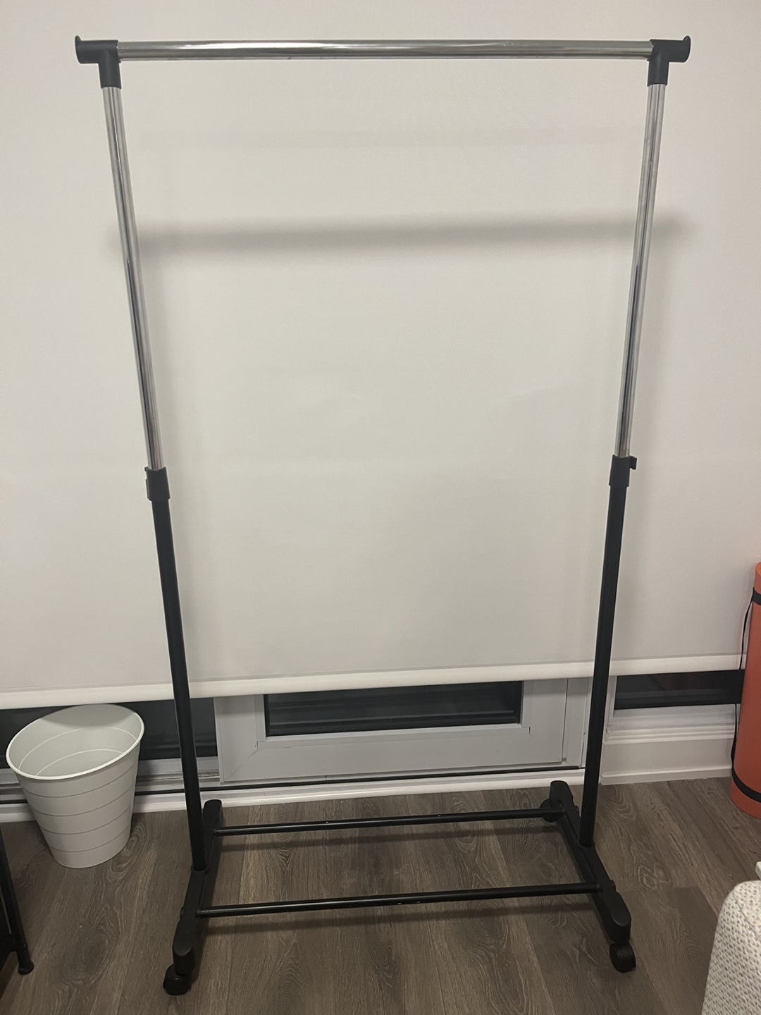 Rolling Clothes Rack with Shelf - photo 2
