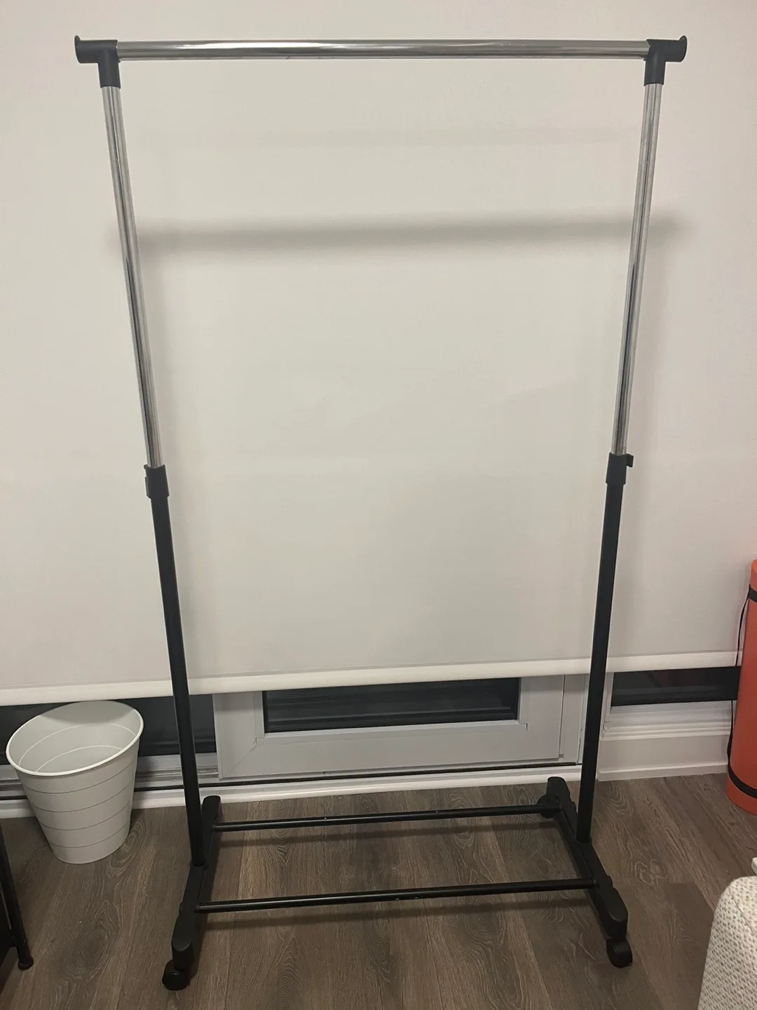 Rolling Clothes Rack with Shelf image indicator(2)