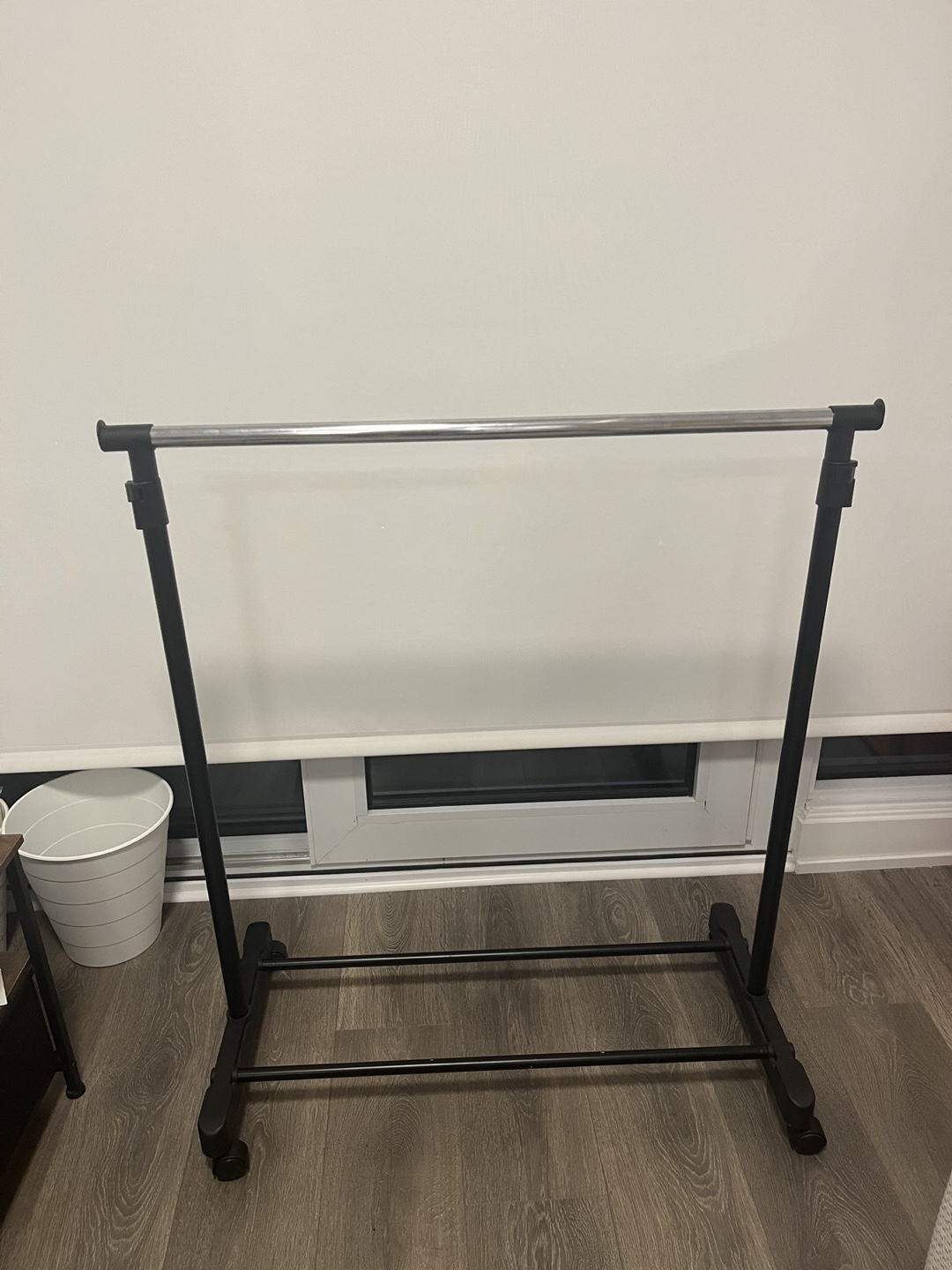Rolling Clothes Rack with Shelf - photo 4