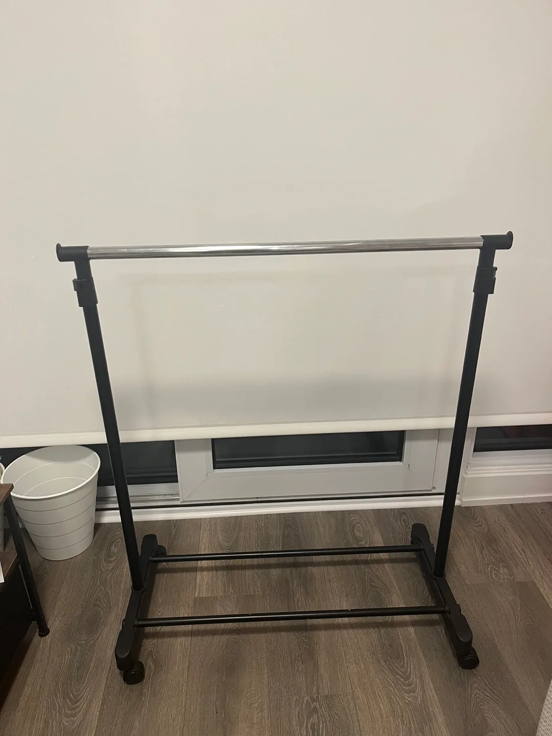 Rolling Clothes Rack with Shelf image indicator(4)