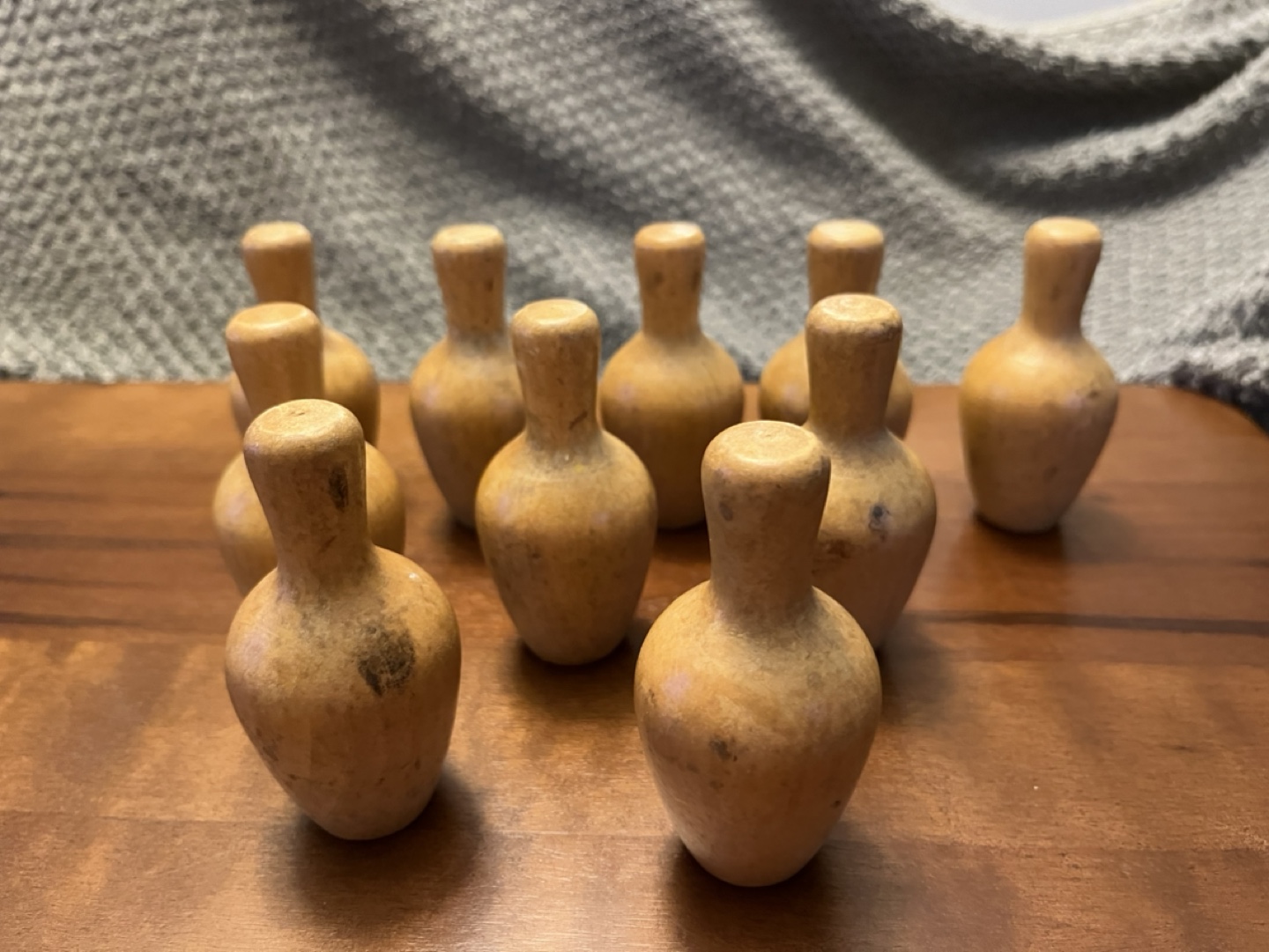 Vintage Wooden Bowling Pins