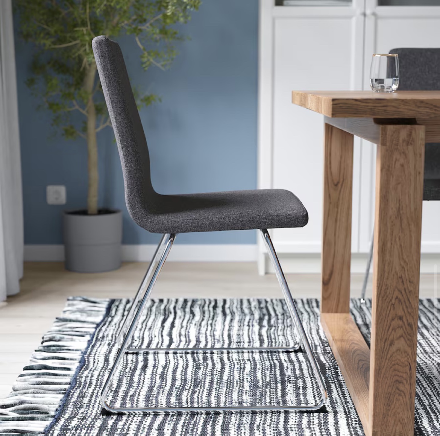 6 pcs IKEA LILLÅNÄS Dining Chair - Grey - photo 2