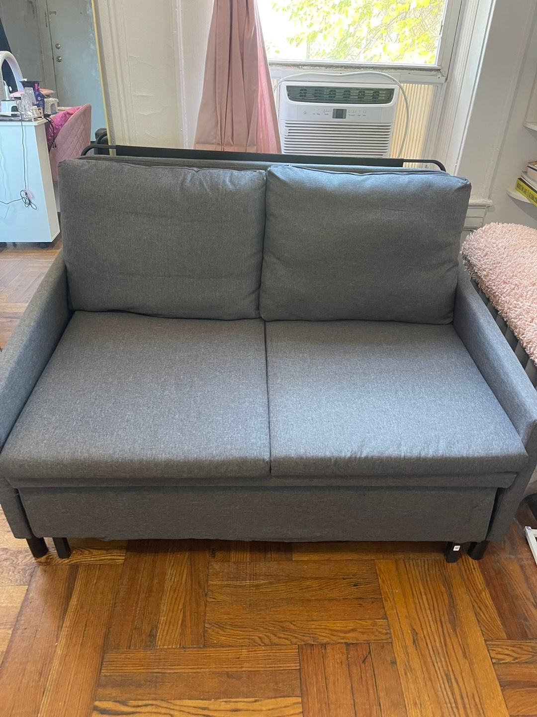 Grey Futon Sofa Bed - photo 2